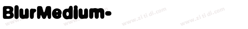 BlurMedium字体转换