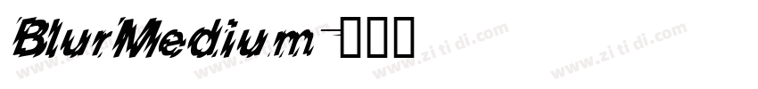 BlurMedium字体转换