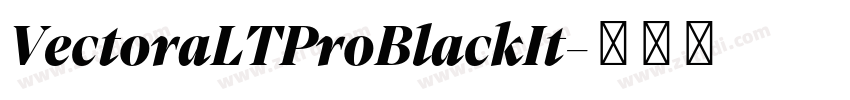 VectoraLTProBlackIt字体转换