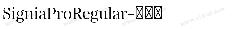 SigniaProRegular字体转换