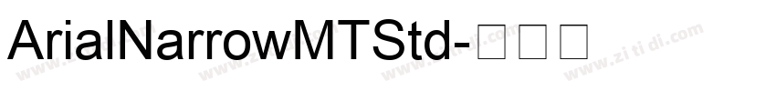 ArialNarrowMTStd字体转换