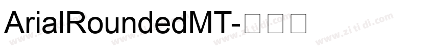 ArialRoundedMT字体转换