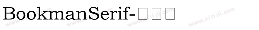 BookmanSerif字体转换