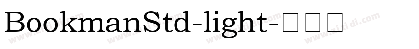 BookmanStd-light字体转换
