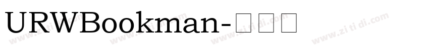 URWBookman字体转换
