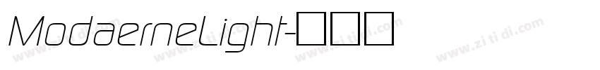 ModaerneLight字体转换