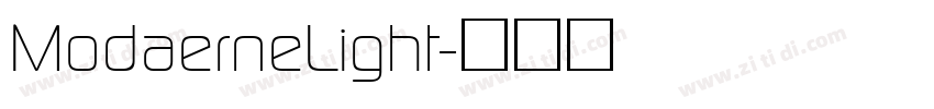 ModaerneLight字体转换