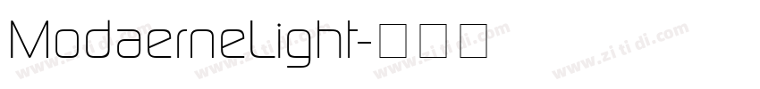 ModaerneLight字体转换