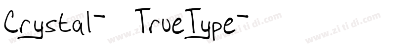Crystal-常规TrueType字体转换