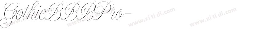 GothicBBBPro字体转换
