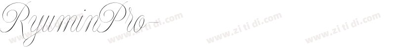 RyuminPro字体转换