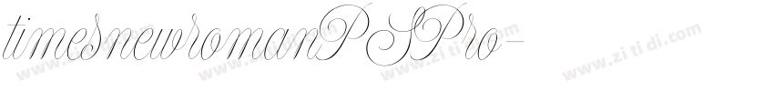 timesnewromanPSPro字体转换