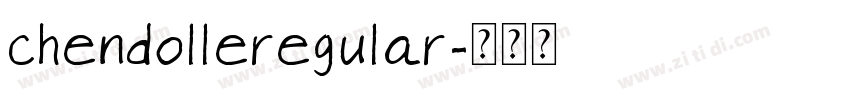 chendolleregular字体转换