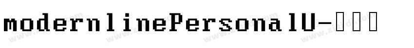 modernlinePersonalU字体转换