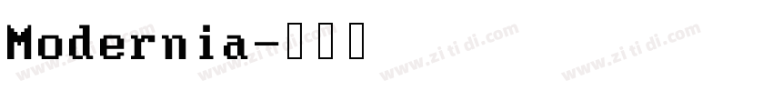 Modernia字体转换