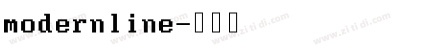 modernline字体转换