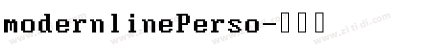 modernlinePerso字体转换