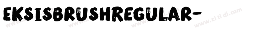 EksisBrushRegular字体转换