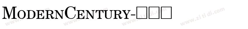 ModernCentury字体转换