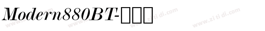 Modern880BT字体转换