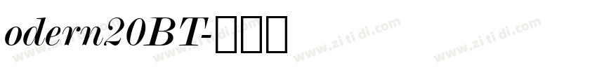 odern20BT字体转换