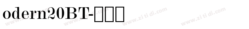 odern20BT字体转换