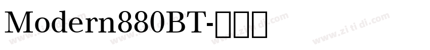 Modern880BT字体转换
