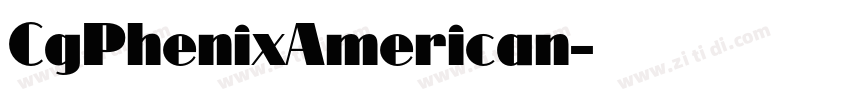 CgPhenixAmerican字体转换