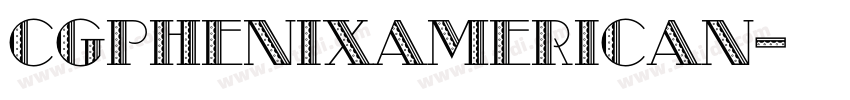 CgPhenixAmerican字体转换
