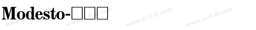 Modesto字体转换