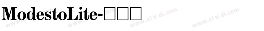 ModestoLite字体转换 ModestoLite字体转换