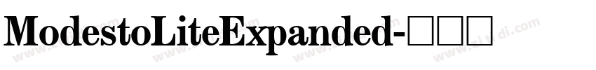 ModestoLiteExpanded字体转换