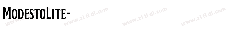 ModestoLite字体转换 ModestoLite字体转换