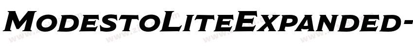 ModestoLiteExpanded字体转换