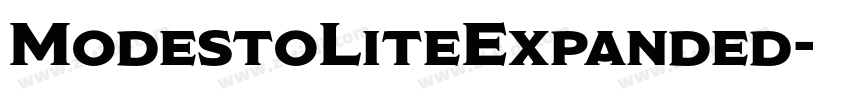 ModestoLiteExpanded字体转换