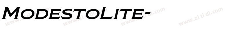ModestoLite字体转换 ModestoLite字体转换