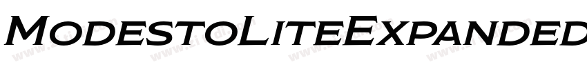 ModestoLiteExpanded字体转换