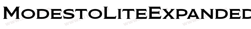 ModestoLiteExpanded字体转换