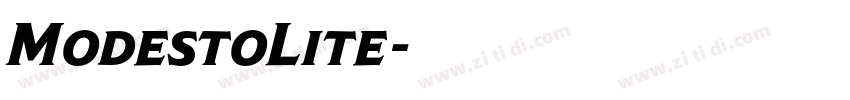 ModestoLite字体转换 ModestoLite字体转换