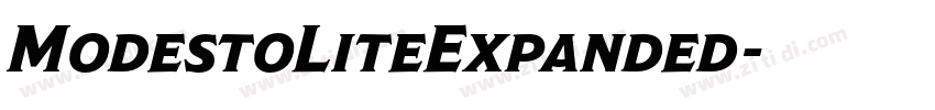 ModestoLiteExpanded字体转换