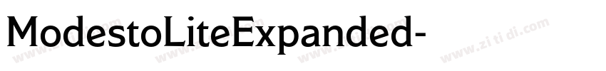 ModestoLiteExpanded字体转换