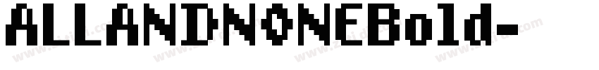 ALLANDNONEBold字体转换