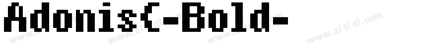 AdonisC-Bold字体转换