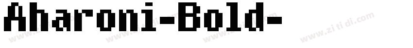 Aharoni-Bold字体转换