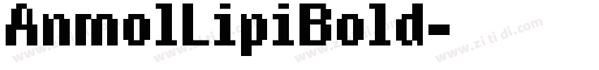 AnmolLipiBold字体转换