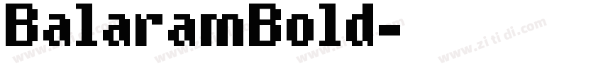 BalaramBold字体转换