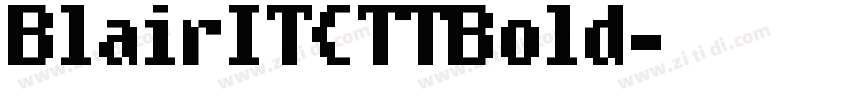 BlairITCTTBold字体转换