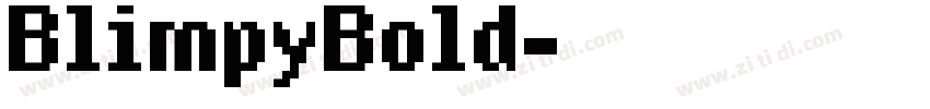 BlimpyBold字体转换
