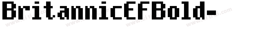 BritannicEFBold字体转换