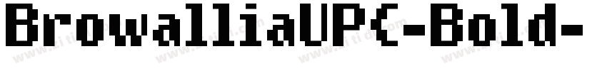 BrowalliaUPC-Bold字体转换
